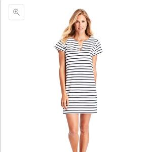 Vineyard Vines Navy & White Striped Knit Dress